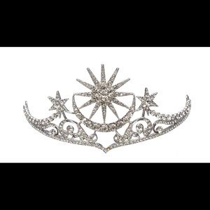 Star Moon Crown Tiara Headband